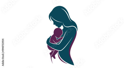 Abstract Motherhood Beauty Silhouette Photo