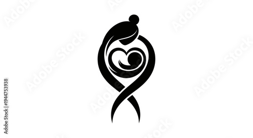 Abstract Motherhood Symbol Love Silhouette Photo