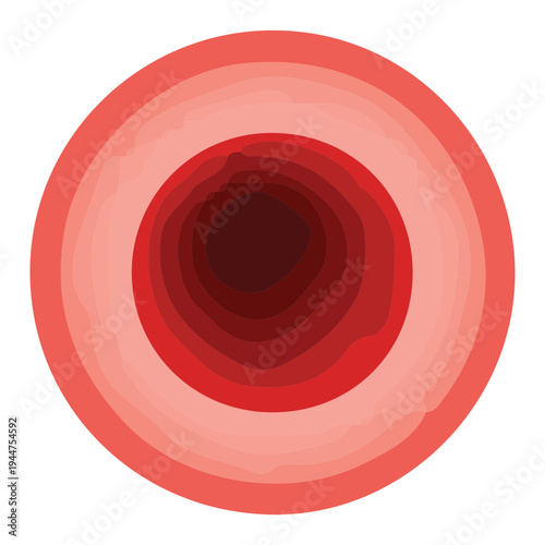 Abstract Red Gradient Core