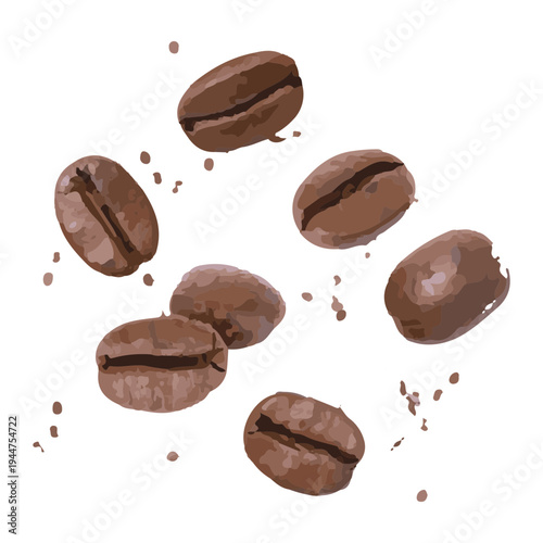 Scattered Coffee Beans