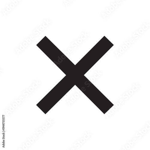 Close cancel cross icon vector editable EPS remove symbol