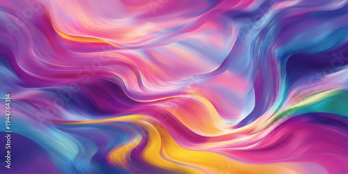 Abstract purple and blue background featuring a soft silk wave texture with flowing liquid curves and digital motion light effects for a wavy art wallpaper backdrop