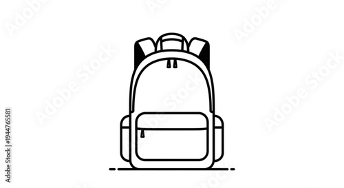 Backpack for school vector ilustration 