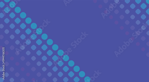 Minimal geometric background featuring a pattern of blue and purple gradient squares arranged diagonally across a violet canvas. Suitable for technology, digital media and presentation themes.