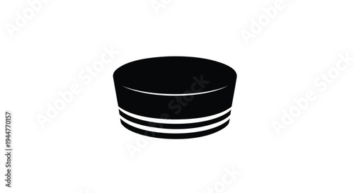 Vector black sailor hat icon