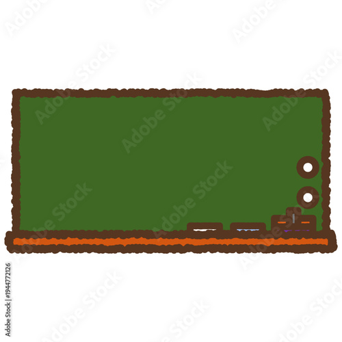 手書き風の単品アイコンイラスト　黒板