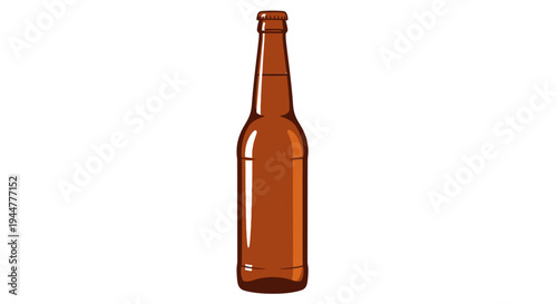 Brown Glass Beer Bottle Packaging.