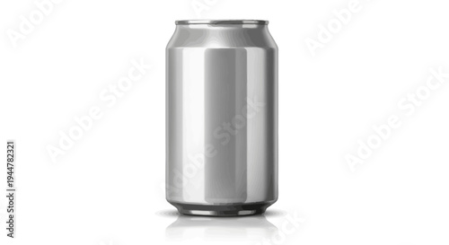 Silver Aluminum Can Beverage Container Packaging.