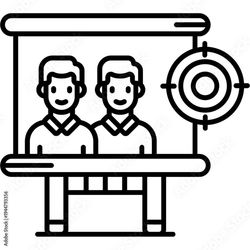 Audience Targeting Outline Icon