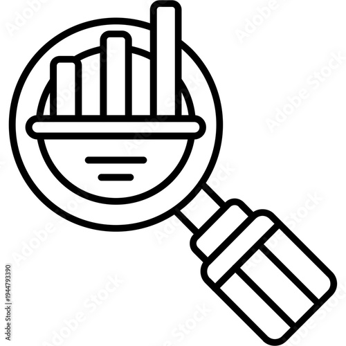 Search Marketing Outline Icon
