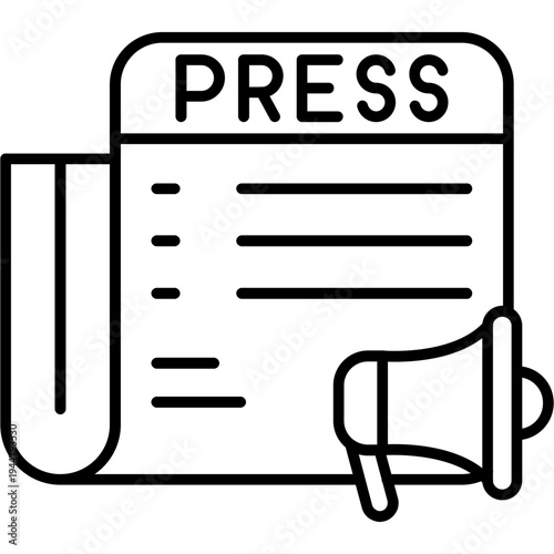 Press Release Outline Icon