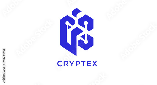 Cryptex Logo Design on White Background.