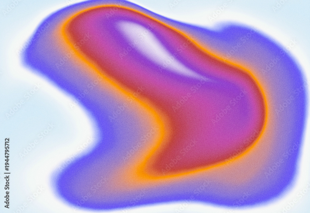 Obraz premium Vibrant purple and orange fluid gradient with soft glow and grain texture