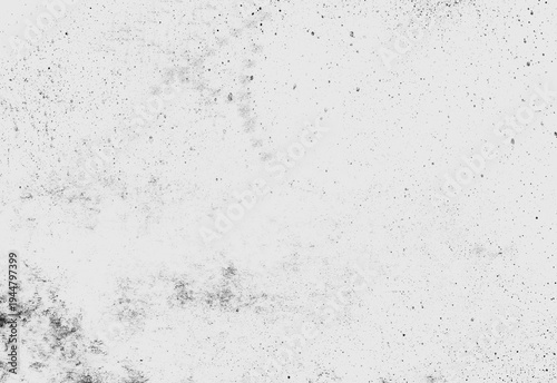 Photography High-contrast grunge texture with black dust and speckle on white background