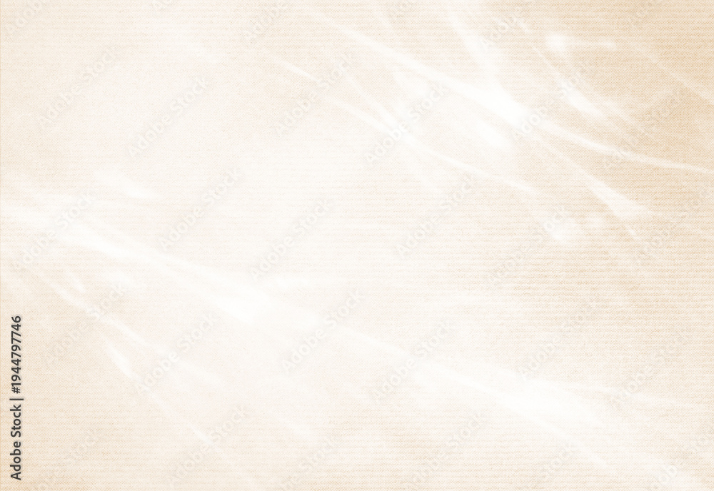 Fototapeta premium Soft beige fabric texture with subtle light streaks and vintage paper effect