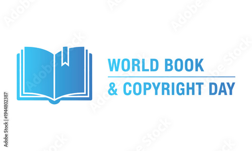 World book and copyright day logo