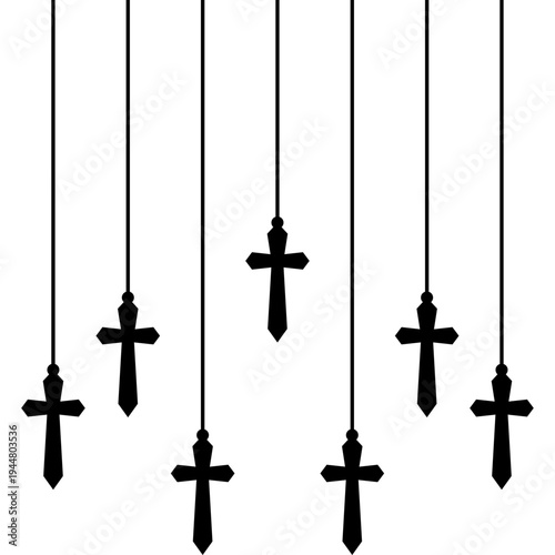 Good Friday Hanging Cross Decoration