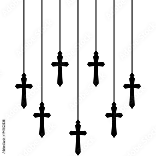 Good Friday Hanging Cross Decoration