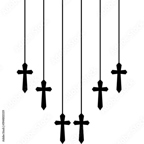 Good Friday Hanging Cross Decoration