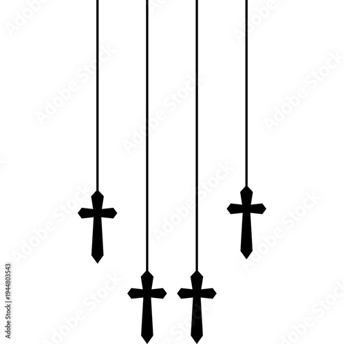 Good Friday Hanging Cross Decoration
