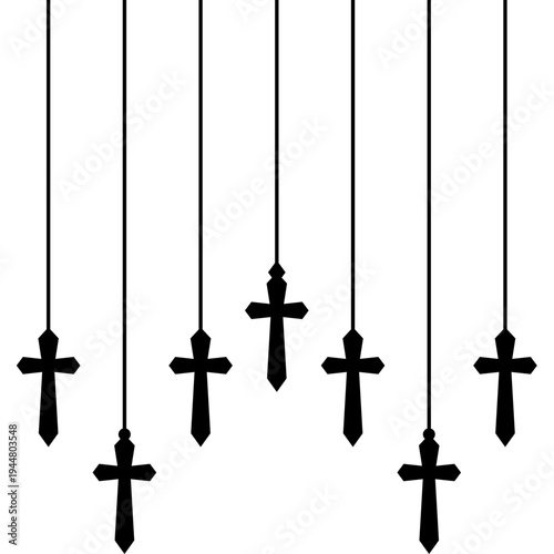 Good Friday Hanging Cross Decoration