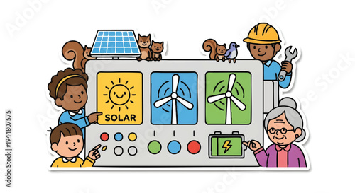 Eco friendly energy sources for a sustainable future concept