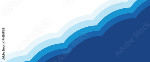 Sea waves layered vector background illustration and sea beach vector illustration.
