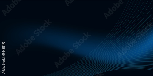 Futuristic digital blue glowing line technology wth innovation and connection network background for tech event poster or presentation product business