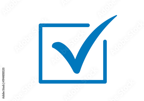 check mark box icon blue png file transparent background