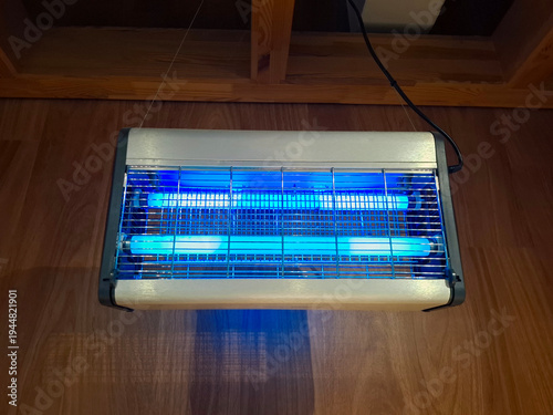 Photography Electric ultraviolet insecticide insect killer, effective UV lamp trap in shop