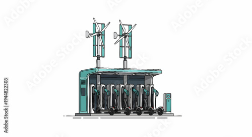 Industrial gas cylinder storage facility with safety features