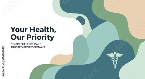 Your Health, Our Priority: Comprehensive Care from Trusted Professionals with a Caduceus Symbol.