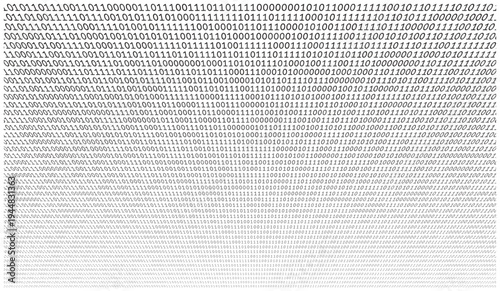 The Digital Surge - Artistic Binary Compression and Kinetic Data Distribution