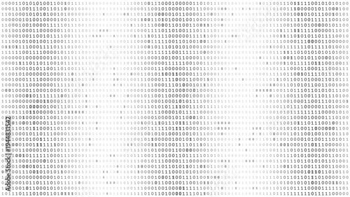 Structured Binary Canvas - Monochromatic Data Grid with Variable Symbol Opacity