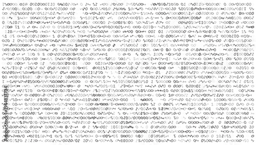 Digital Entropy - Chaotic Binary Symbol Distribution in Artistic Monochrome