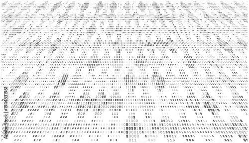 Binary Strata - The Monochrome Flow of Digital Architecture and Data Distribution