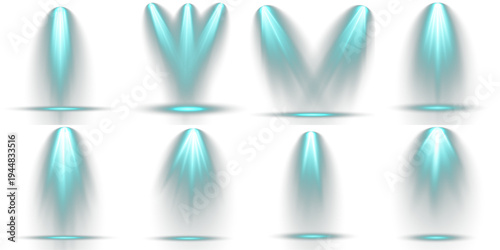 Bundle of lamp spot illuminated, for web or poster use.