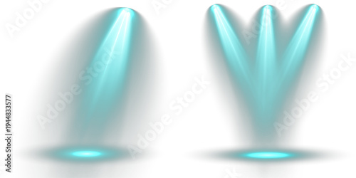 Bundle of stage scene realistic vivid, for concert illumination.