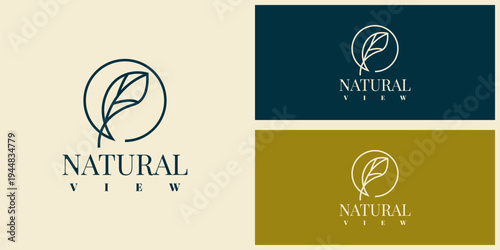 natural view logo variations