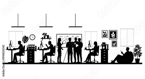 People Working Office Environment Collaboration.