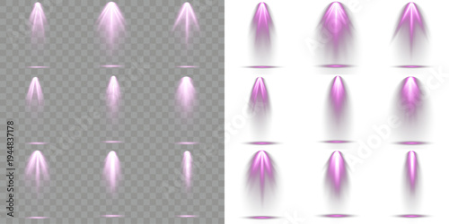 Bundle of light beam abstract, for theater and gallery.