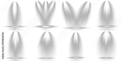 Group of light sources creative, for concert illumination.