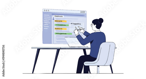 woman sitting at desk working on laptop and phone