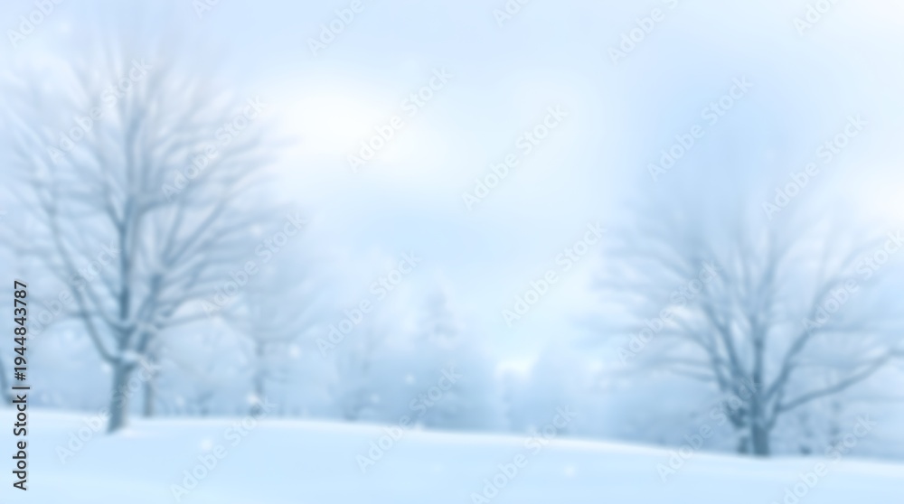 Obraz premium Snowy winter forest road with frosty trees and blue sky 