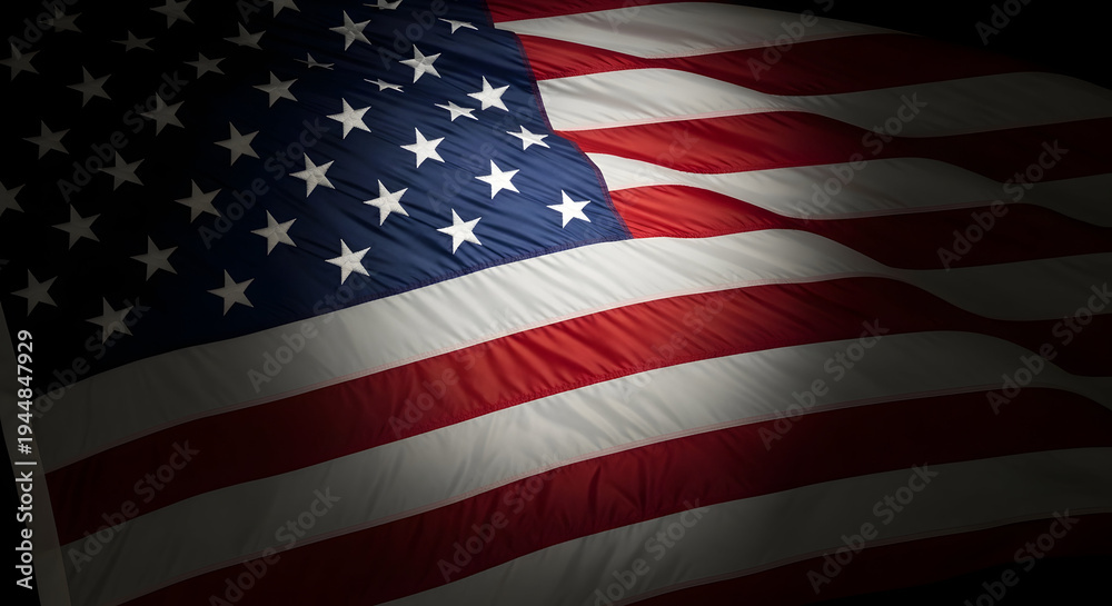 Obraz premium Memorial day tribute honoring fallen heroes under the american flag