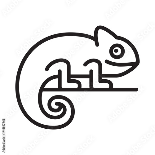 Adaptability icon. Chameleon icon. Icon symbol for adaptability, flexibility, change, adjustment, evolution, resilience, versatility, transformation, chameleon, agility. Vector illustration.