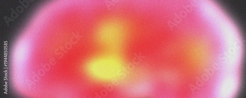 Abstract Grainy Aura Background with Pink and Yellow Gradient Heat Map Glow