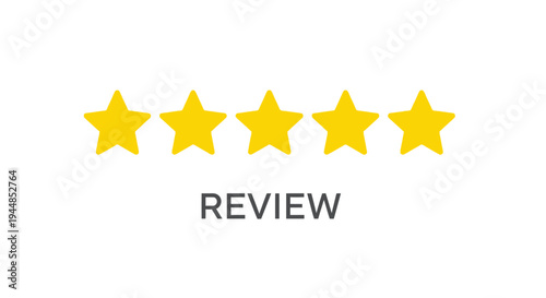 Five bright yellow stars show perfect customers.