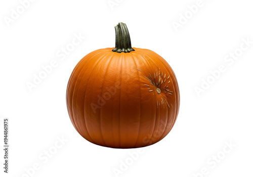 Wallpaper Mural Close up of a Single Orange Pumpkin, Dramatic Lighting Torontodigital.ca