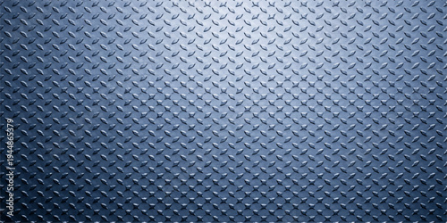 Seamless blue denim fabric texture design featuring a closeup macro pattern of cotton fiber textile material on a gray cloth surface backdrop